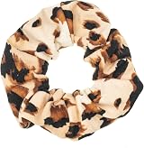 LOOKSEVEN 6 Pack Leopard Print Bandana Scrunchies Hair Ties for Women view 5