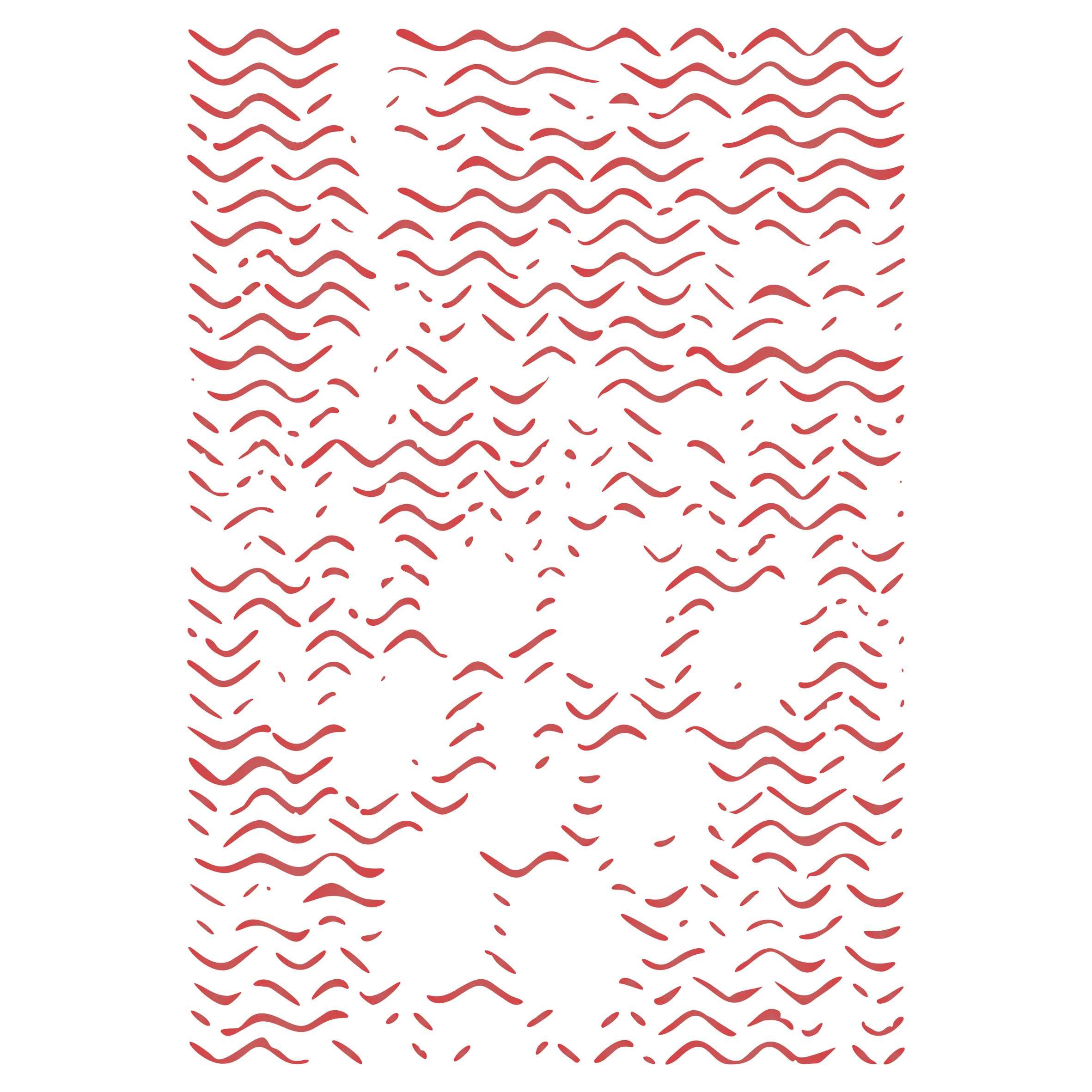 Grunge Chevron Layering Stencil, 11.43 x 16.51 cm - Layering Stencil use to add Texture and Design to Mixed Media Backgrounds