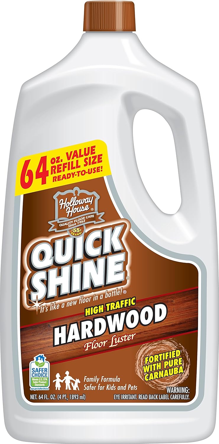 Quick Shine Hardwood Floor Luster Value Refill 4 64 Ounce White