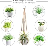 Augshy 2 Pcs Plant Hangers Macrame Hanging Planter with 4 Hooks 35 Inch view 4