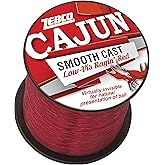 Zebco Cajun Line Smooth Cast Fishing Line, Low Vis Ragin' Red