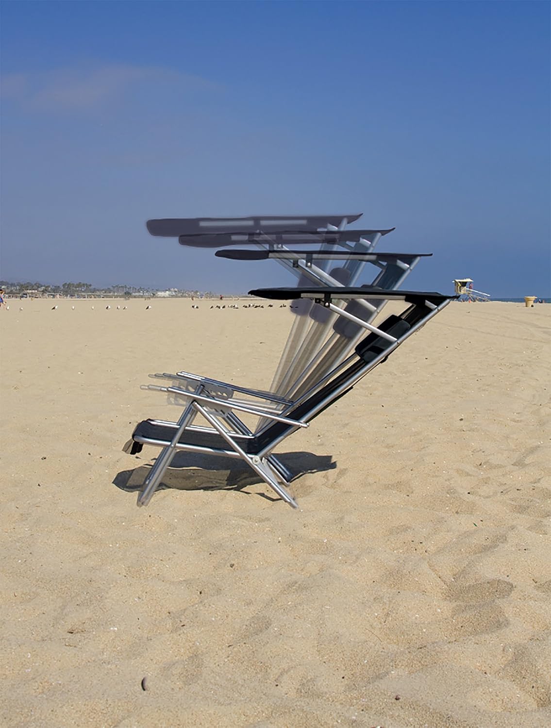 Quik Shade Beach Recliner Shade Chair: Sports & Outdoors