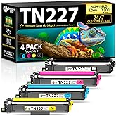 Smart Ink Compatible TN227 High Yield Toner Cartridge 4 Pack ( BK/C/M/Y ) Replacement for Brother TN-227 TN-223 TN223bk TN227