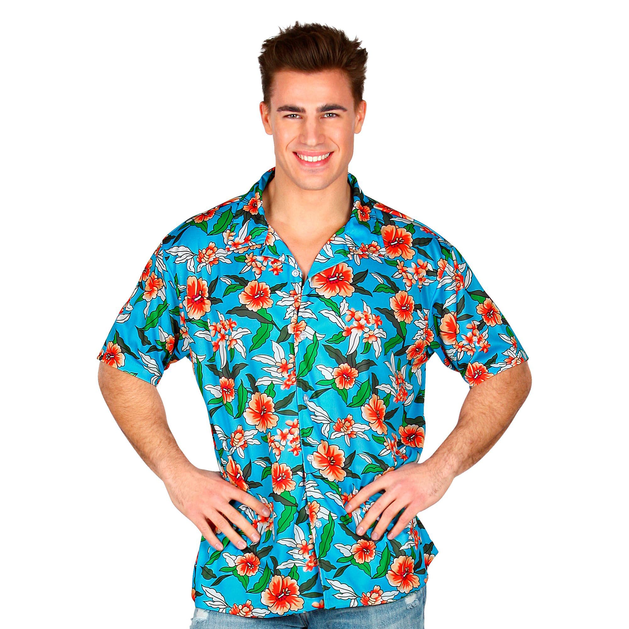 Widmann W MILANO Party Fashion - Hawaii Shirt Men's Floral Shirt Beach Party Fancy Dress Costumes