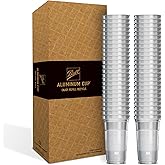 Top Cup – 12 Ounce, 50 Count, Reusable Aluminum Party Cups | Stealth Design | Cold-Holding, Recyclable, Made in USA