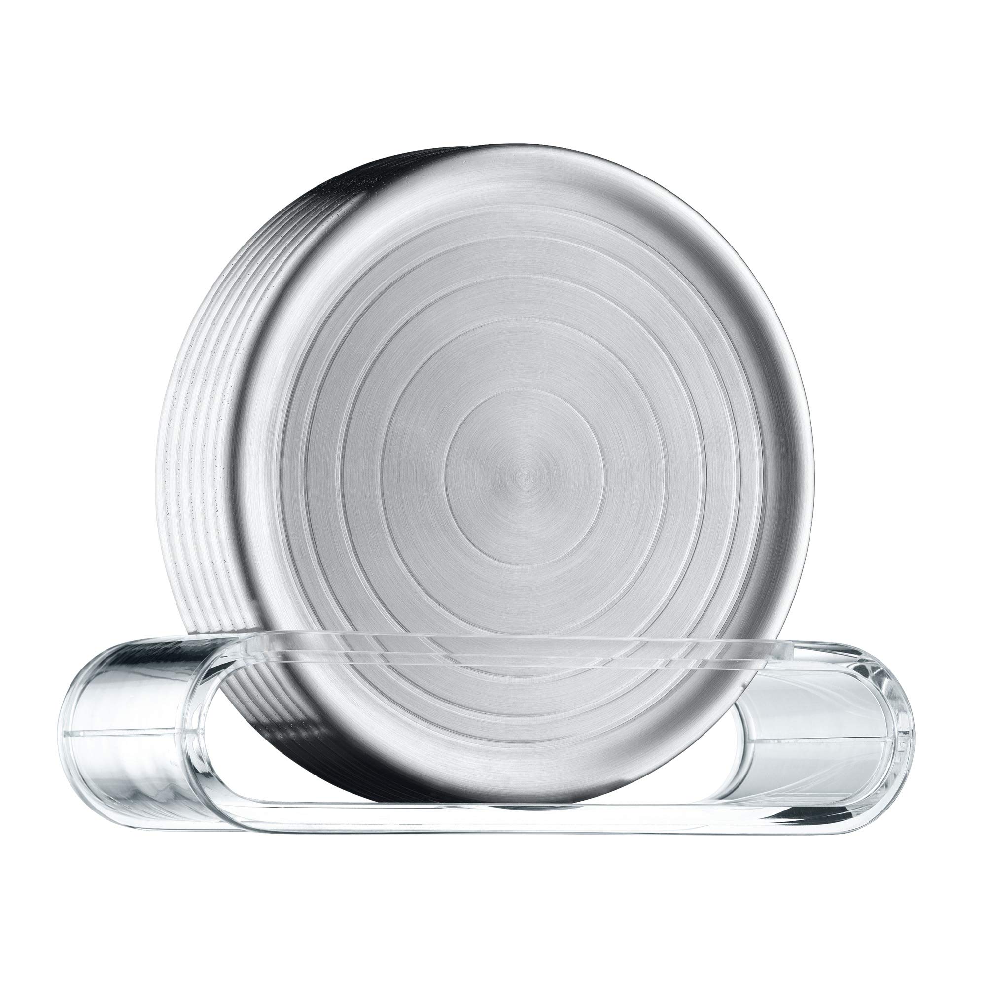 WMF Loft Coaster Set, Silver, 7-Piece