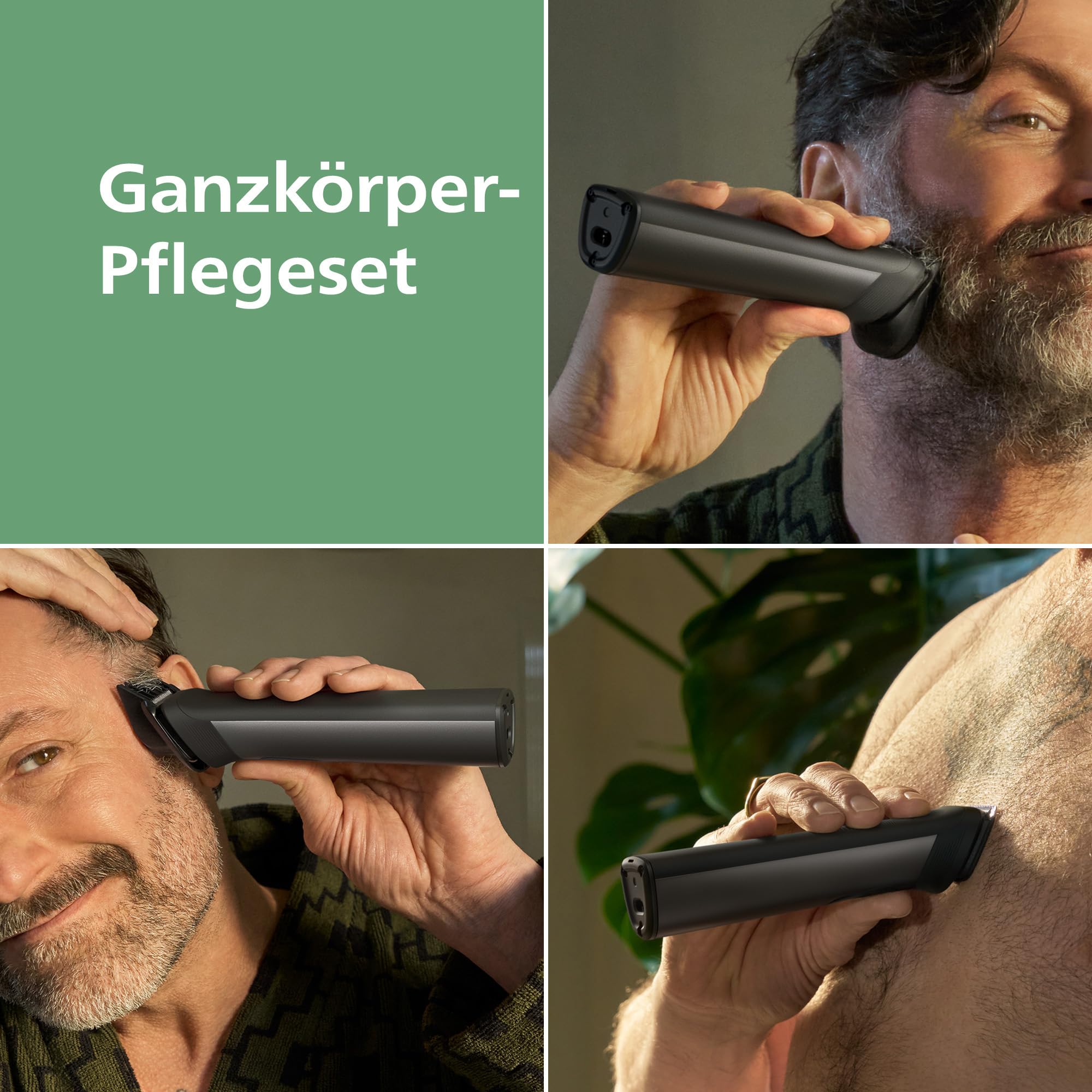 PHILIPS Multigroom Series 9000 All-in-One 23-teiliger Barttrimmer, Haarschneider, und OneBlade-Trimmer – Komplettes Pflegeset für Gesicht, Kopf und Körper, 27 Längeneinstellungen (0,2–20mm), MG9561/30 2