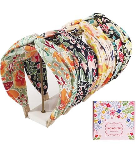 Geosar Paquete De 9 Diademas Bordadas Bohemias Para Mujer, Bohemia, Floral, Hechas A Mano, Anchas, Estilo étnico, Estilo étnico, Turbante Para Niñas, Accesorios Para El Cabello, 9 Estilos