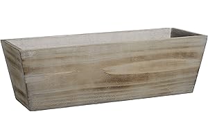 GARDENGOODZ Whitewash Wood Window Box