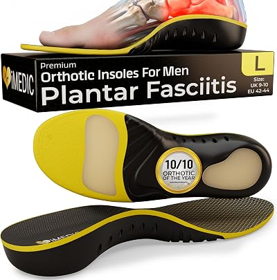 iMedic Orthotic Insoles Men Size L UK 9-10 Arch Support Plantar Fasciitis