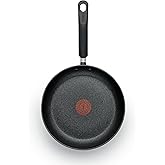 T-fal C4610263 Titanium Advanced Nonstick Thermo-Spot Heat Indicator Dishwasher Safe Cookware Fry Pan, 8-Inch, Black -