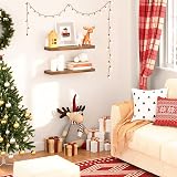 HOOBRO Floating Shelves Set of 2 60 cm Wall Mounted Rustic Brown EBF60BJ01 view 4