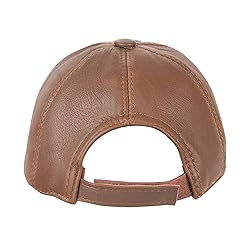 Zessano Genuine Leather Unisex Baseball Cap