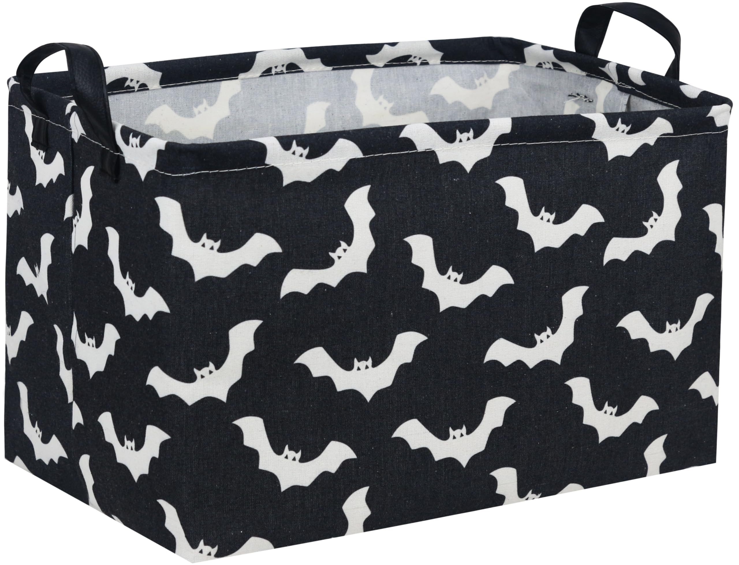 Photo 1 of Essme Rectangular Kids Basket,Bat Storage Basket with Handles for Room Decor, Halloween Baskets,Cute Storage Bin?Bat?