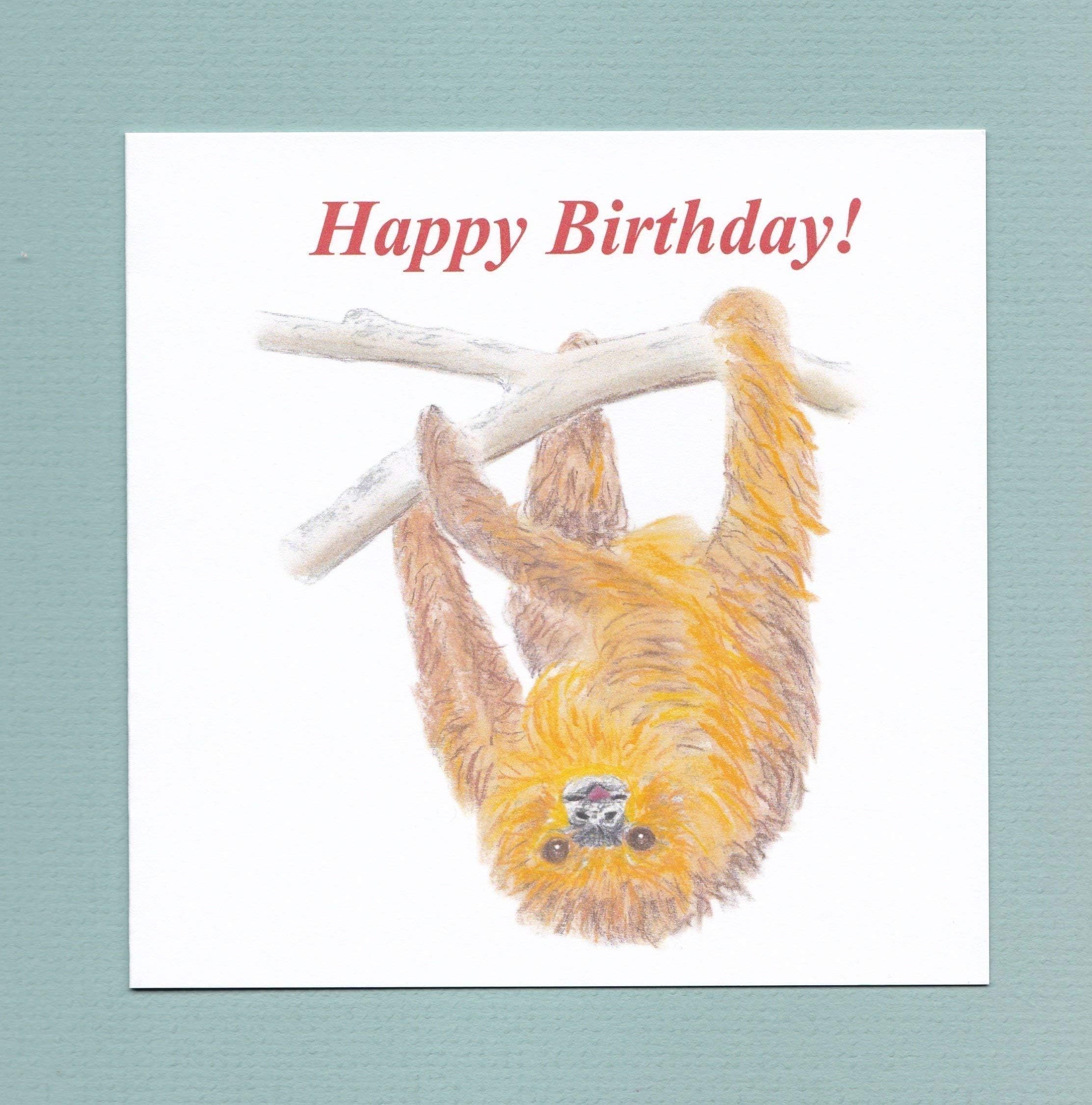 Monkey Birthday Card