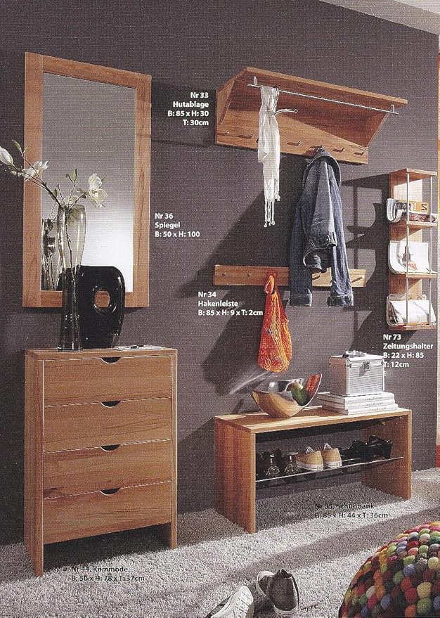 garderobe kernbuche massiv