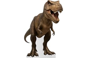 AMAZING ITEMS T-rex Life Size Standee - 4FT Freestanding Coroplast Cutouts | Jurassic Animal Standup Photo Booths, Jungle Party, Birthday & Halloween Decorations
