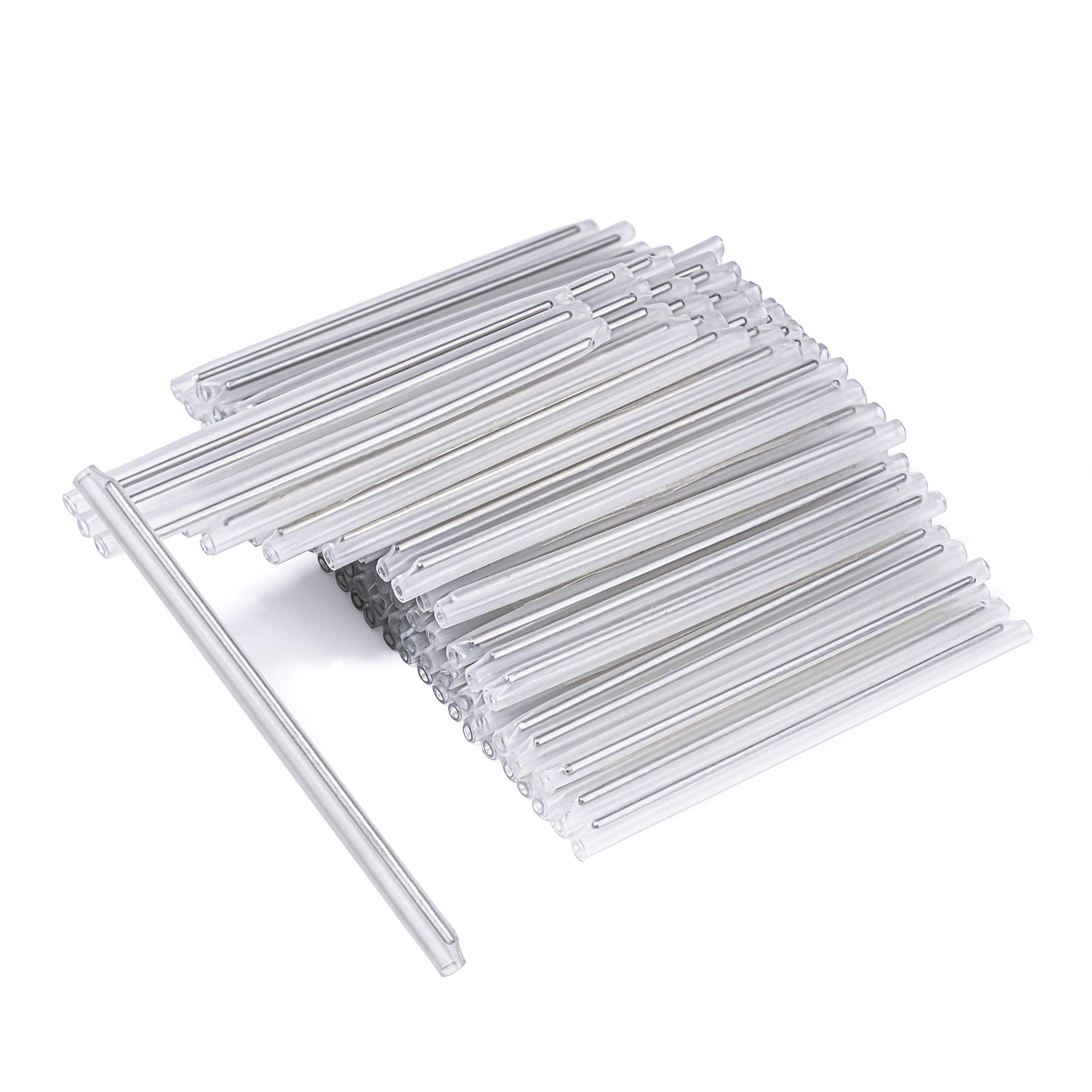 thumbnail image 2 of 40mm Clear PE Heat Shrinkable Plastic Tube 2.6mm Diameter Fiber Splice 2 of 13