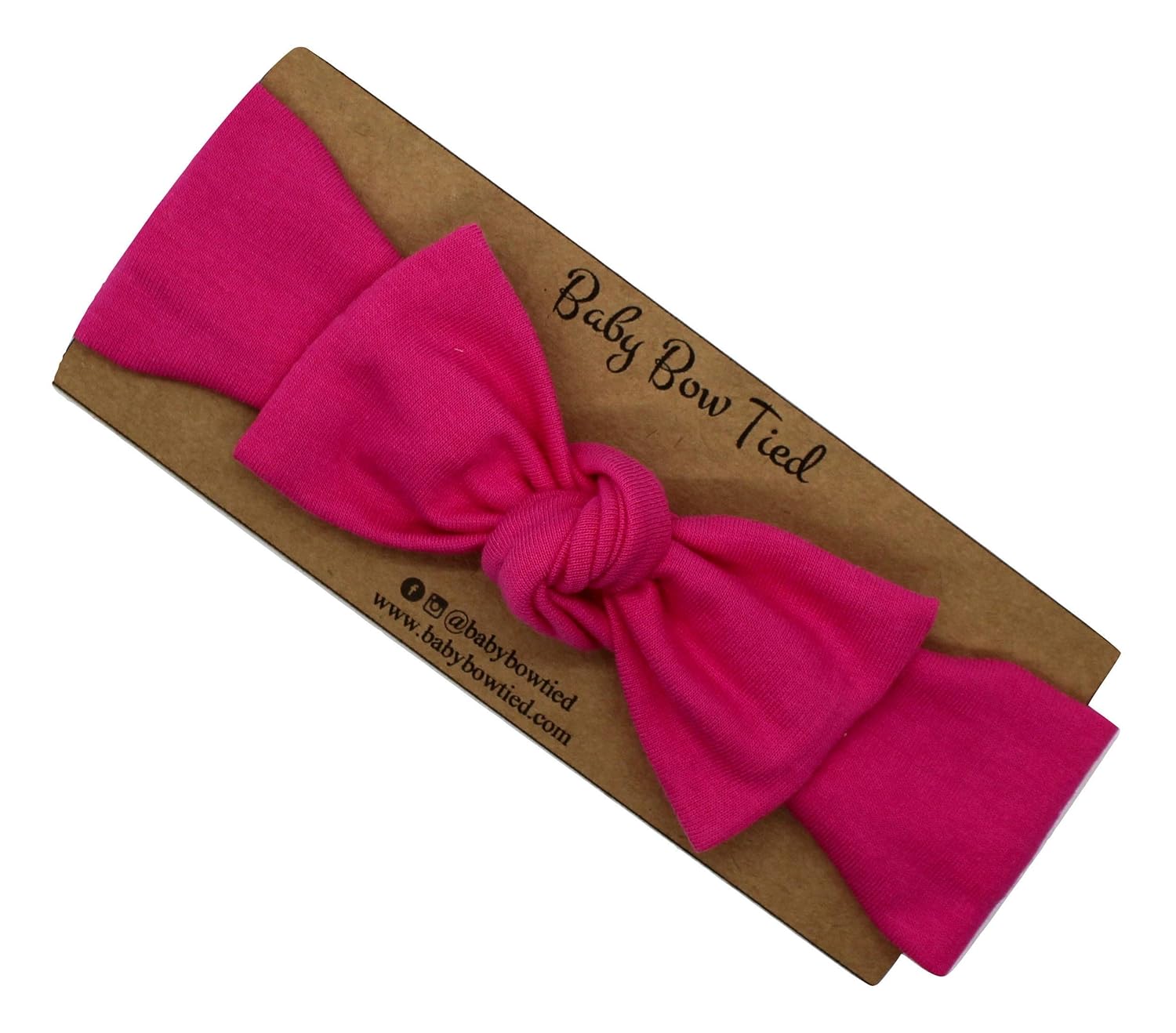 hot pink baby headband