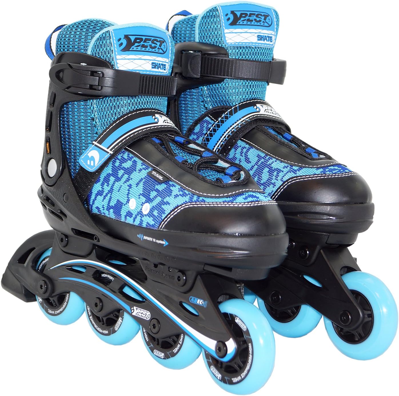 Best Sport 30113 Inline Skates for Children, Blue/Black, Size 29-34