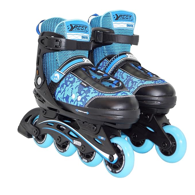Best Sporting Inline Skates, Größe verstellbar mit ABEC 5 Carbon-Kugellager, Inliner für Kinder und Jugendliche bis Größe 40 