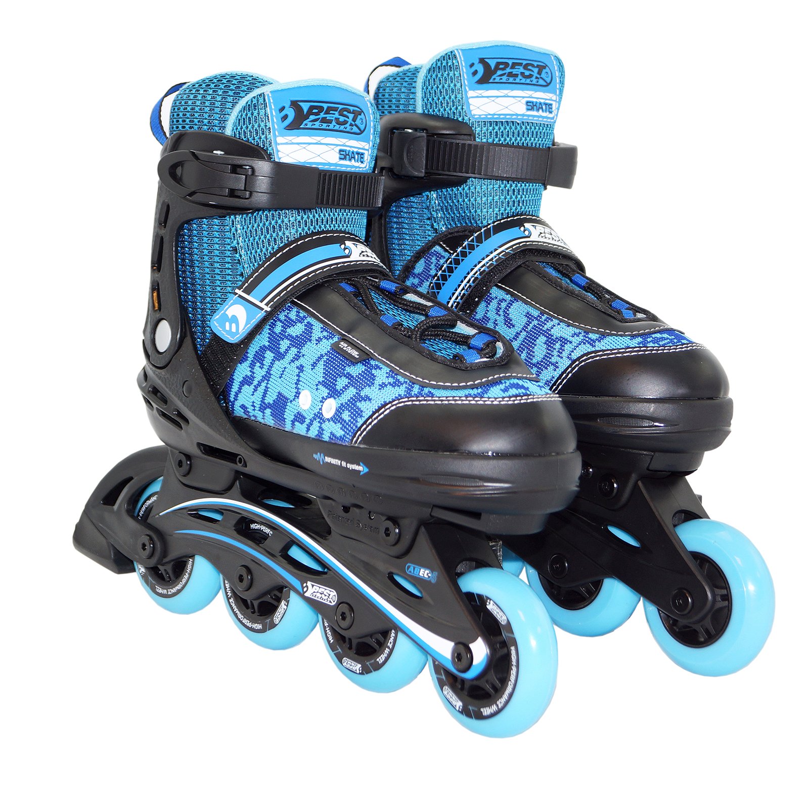 Best Sport 30113 Inline Skates for Children, Blue/Black, Size 29-34