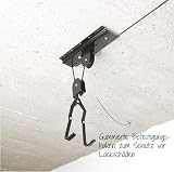 Fischer Bicycle Lift Plus Ceiling Mount | 30kg E-Bike Garage Storage | Up to 4m view 3
