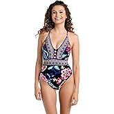 La Blanca Women's One Piece Swimsuit Plunge Tummy Control Bathing Suit