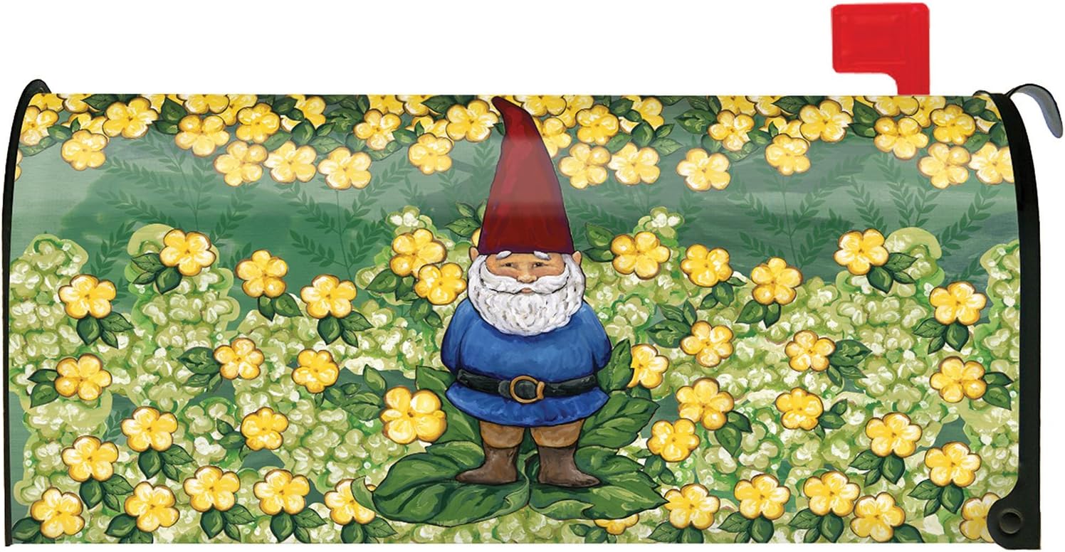Toland Home Garden Garden Gnome Cute Spring Yellow Flower