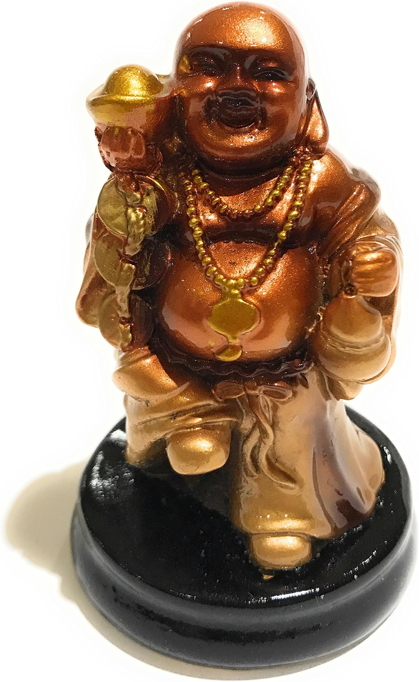 Oriental Clothing Feng Shui Chinese Lucky Laughing Standing Buddha