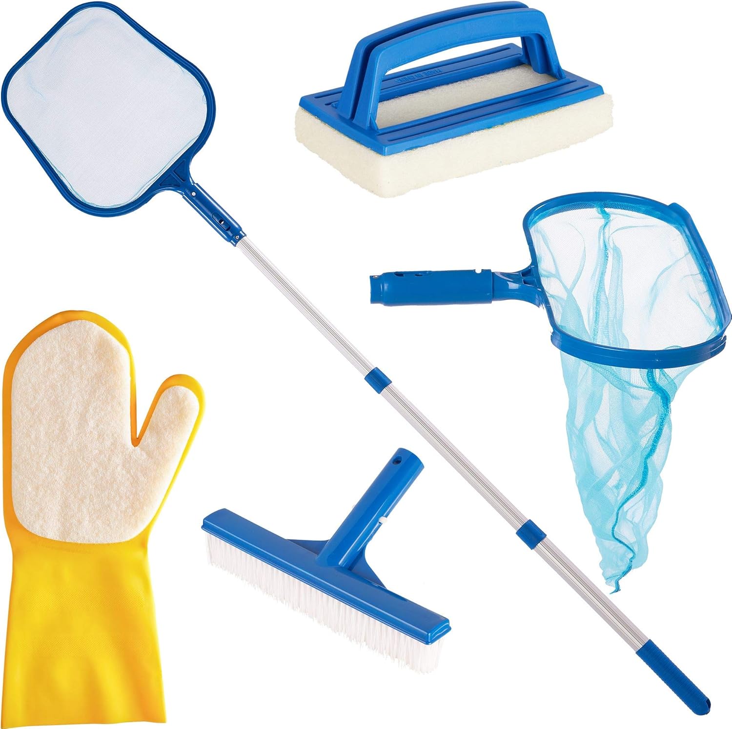 Hot Tub Cleaning Maintenance Kit All in One 1.2m Telescopic Pole