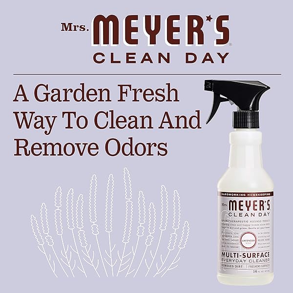 MRS. MEYER’S CLEAN DAY MULTI-SURFACE EVERYDAY CLEANER, CRUELTY FREE FORMULA, LAVENDER SCENT, 16 OZ- PACK OF 3
