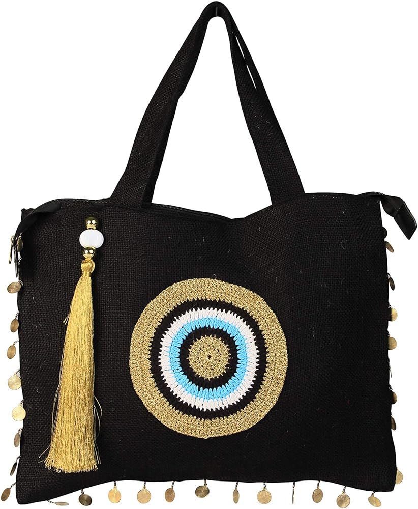 gold beach bag