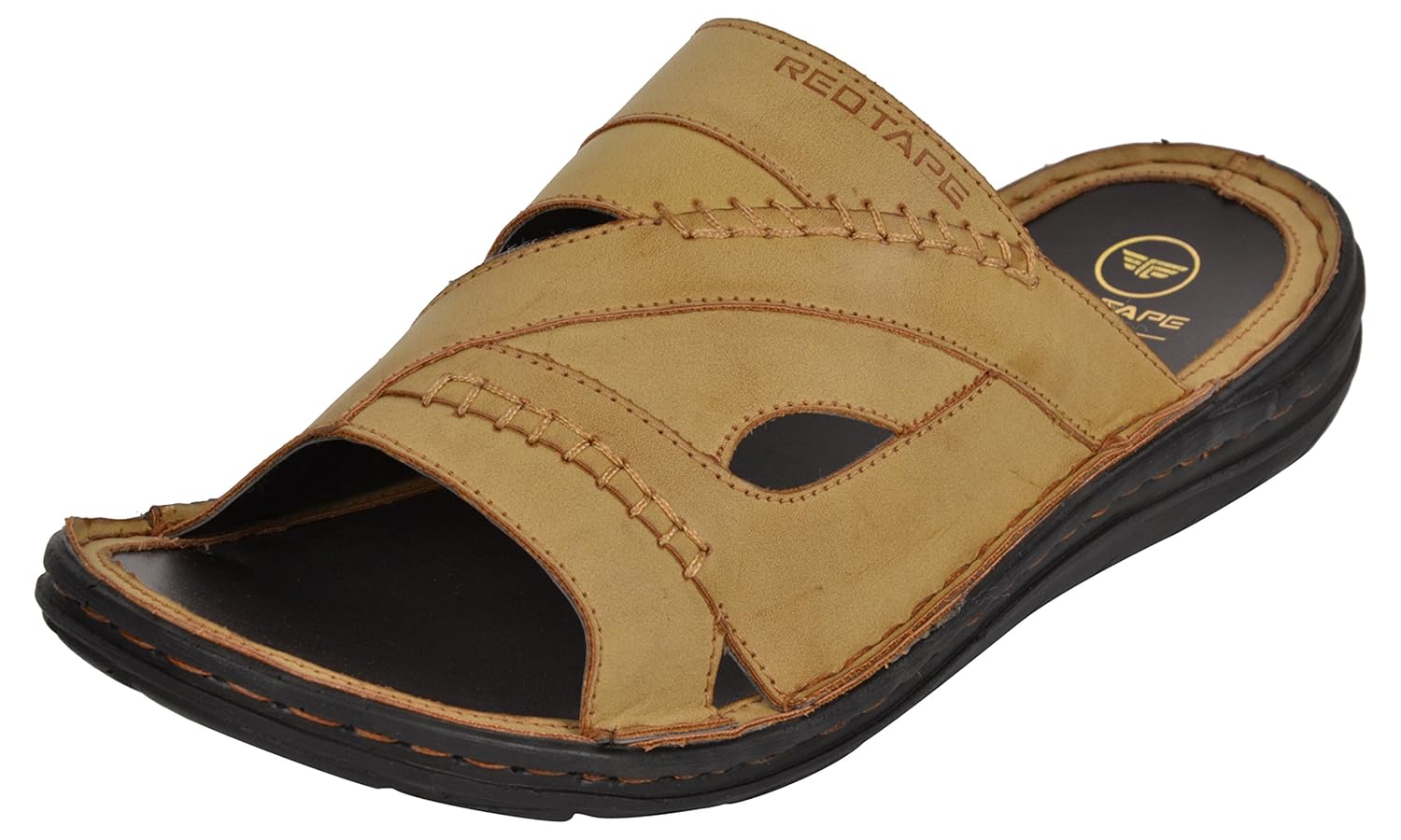 Buy Red Tape Men's Tan Casual Slippers 9 UK/India (43 EU) (RSE00239