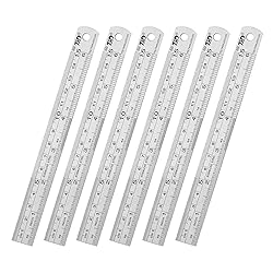 ZZTX Ruler Metal Straight Edge Ruler Stainless