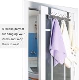 WEBI Over The Door Hook Six Hook Hanger Silver, 2 Packs view 6