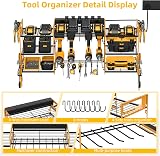 Jgstkcity Power Tool Organizer 6-Way USB? Extension Lead 8 Drill Holders view 4