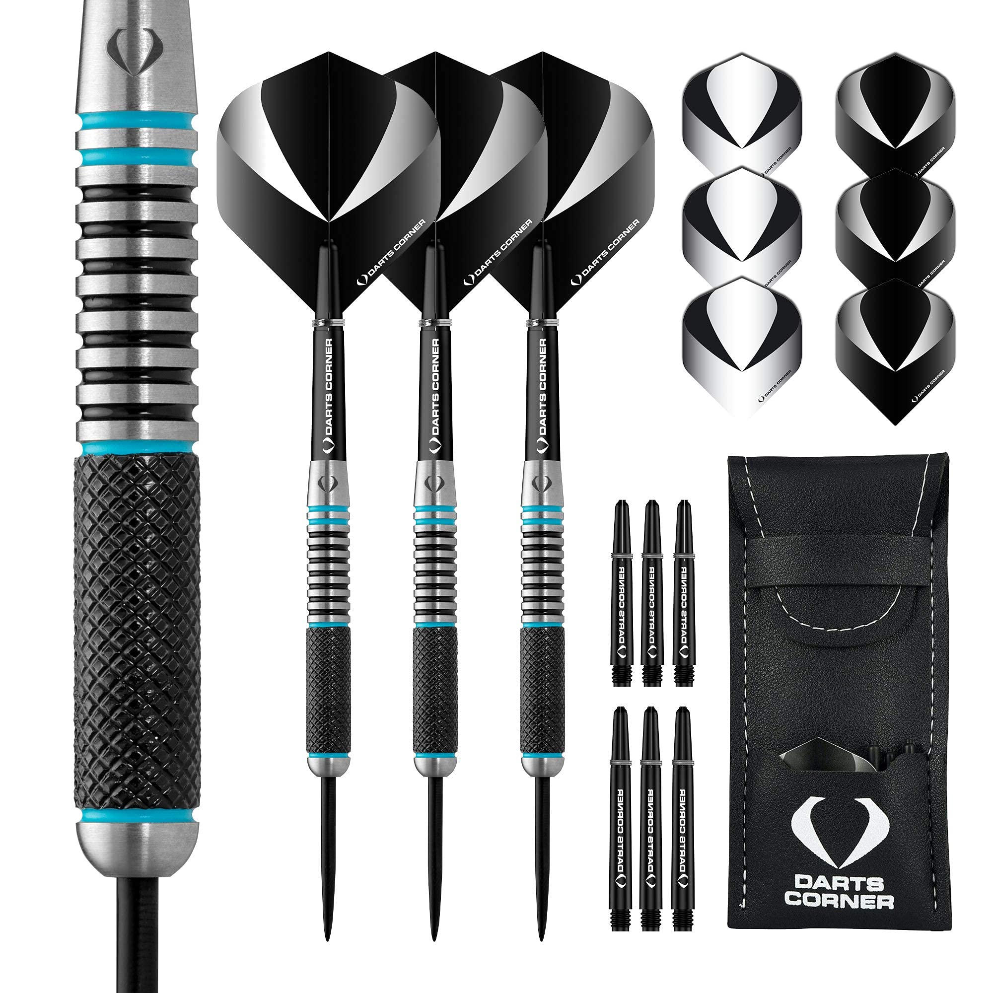 DESIGNA DARTS Corner Marine Steel Tip Dart Set | 80% Tungsten Barrel, M4, 26g (D0680)