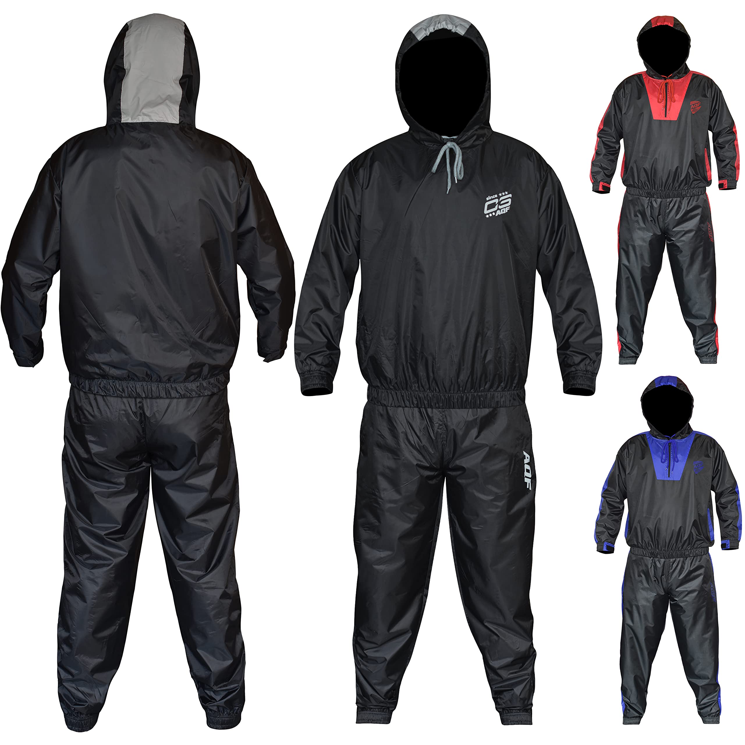 AQF Sauna Suit - Heavy Duty Anti-Rip Sweat Suit for Weight Loss, Fat Burning & Training - Full Body Slimming Tracksuit for Men & Women - Ideal for Boxing, MMA, Gym, Running & Fitness Workouts — image 1