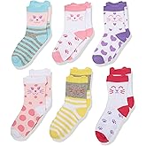 Jefferies Socks Novelty Cats Crew Socks 6 Pair Pack Sockshosiery