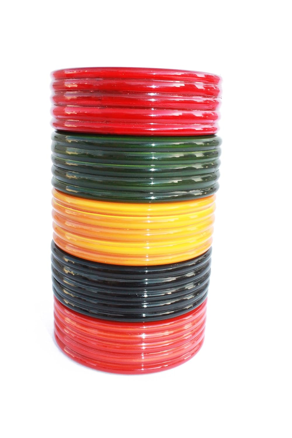 Buy Aatike Toys Wooden Bangles Choodiyan For Kids Set Of 5 2 4 Size Medium Online At Low Prices In India Amazon In