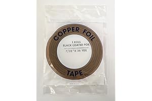 Edco 7/32" Copper Foil - Black Back by Crafter's Best