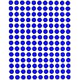 Royal Green Colored Code Labels 0.375 inch Round Dot Sticker 3/8 Circle Stickers for Labeling, Calendars, Planners with Write on Surface 10mm, 14000-Pack (Blue)