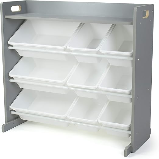 gray toy storage