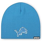 FOCO NFL Mens NFL Team Logo Basic Skull Beanie Hat