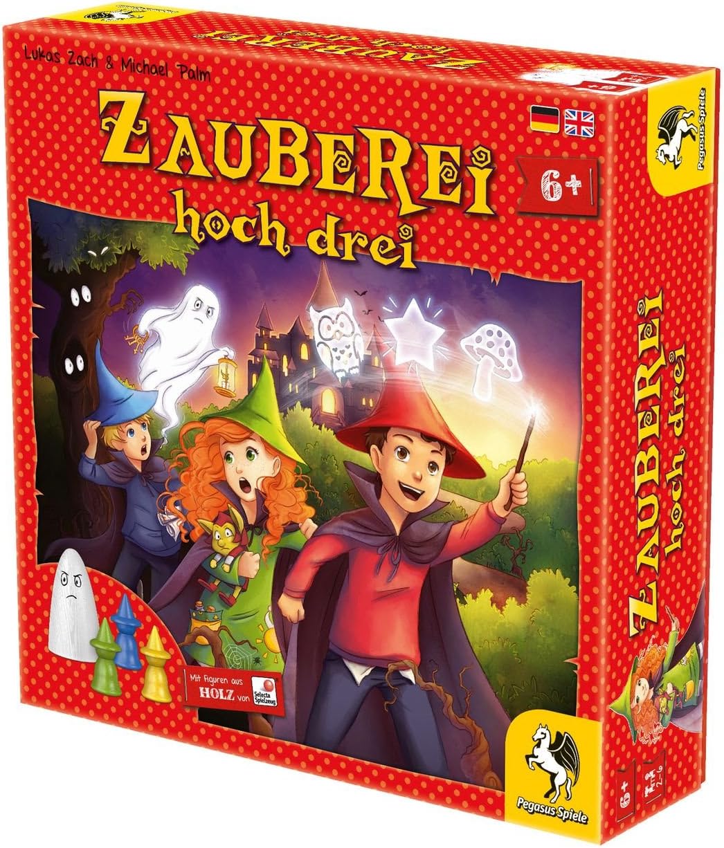Pegasus Spiele 66013G Zauberei Hoch Drei *Empfohlen Kinderspiel 2017*" Board Game, Multi-colour, Medium - Image 5