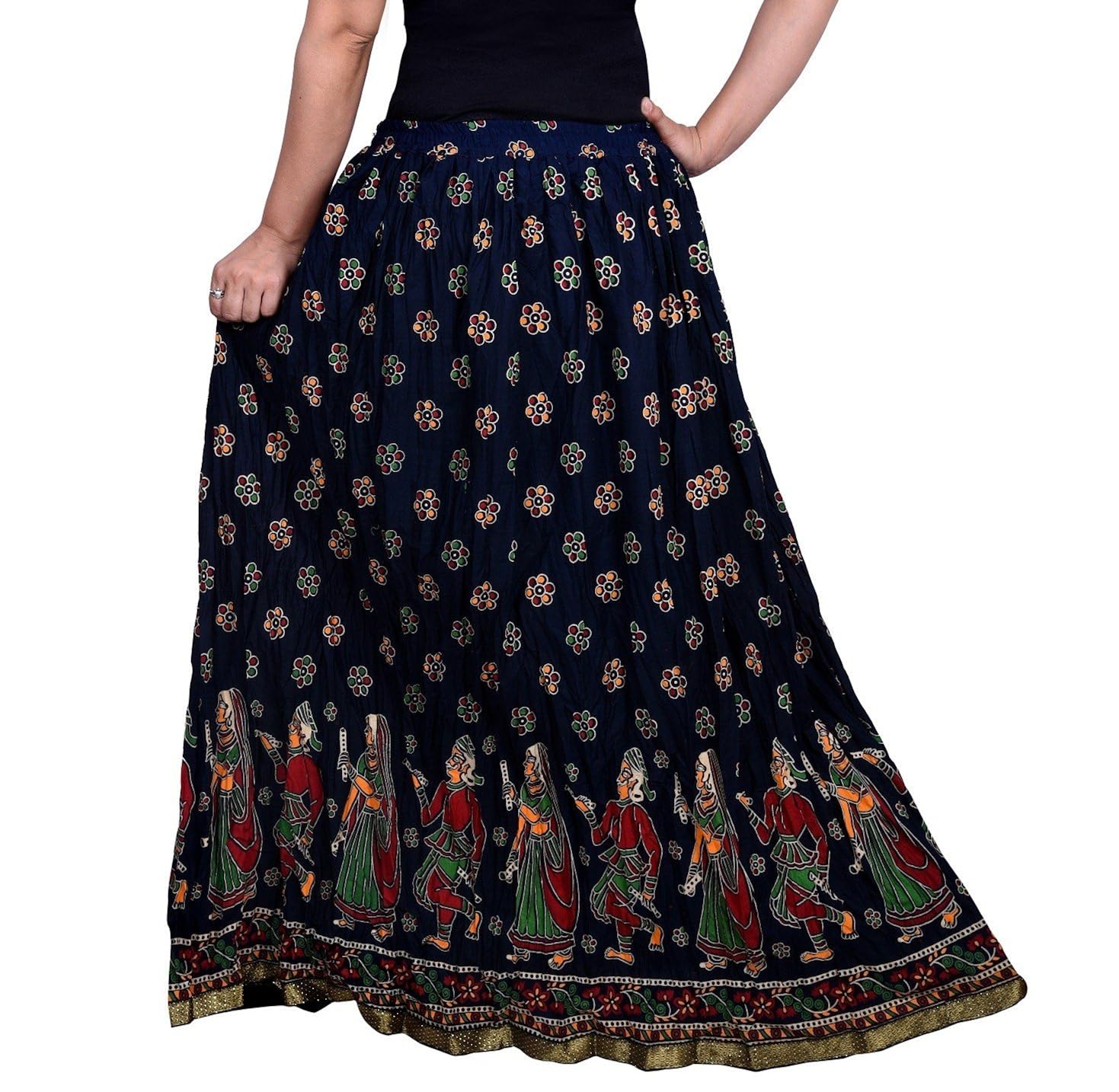 decot paradise women's a-line skirt (dl3139_black_free size)
