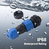 Elecbee SP13 2 Pin Aviation Connector IP68 Waterproof Male Female Plug Socket view 2