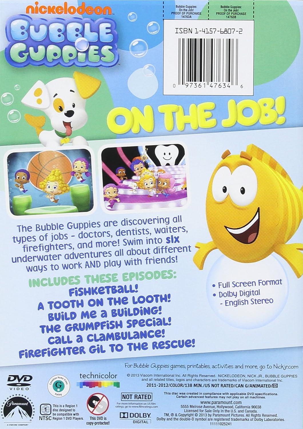 Bubble Guppies On The Job Dvd