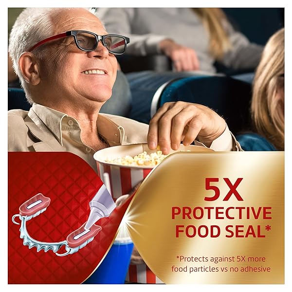 SUPER POLIGRIP POWER MAX POWER HOLD PLUS SEAL DENTURE ADHESIVE CREAM, DENTURE CREAM FOR SECURE HOLD AND FOOD SEAL, FLAVOR FREE – 2.2 OZ